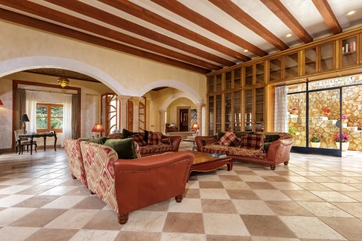 Living area with panoramic windows