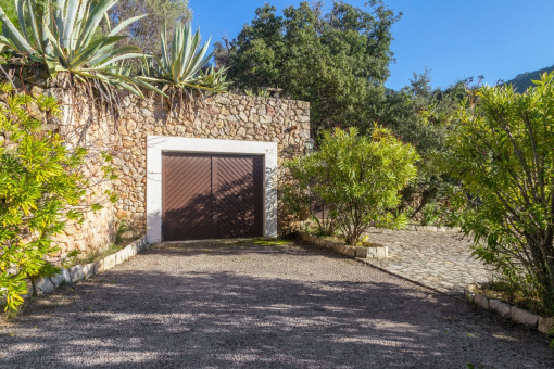 Garage on the mediterranean plot