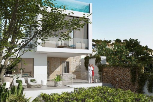 Exterior view of the villa