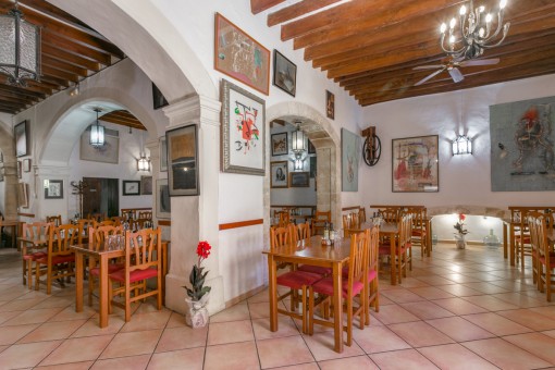 Spacious dining area