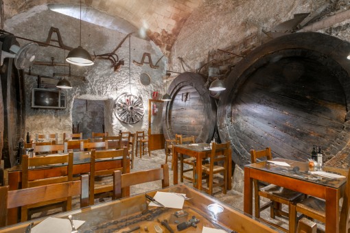 Alternative view of the wine cellar