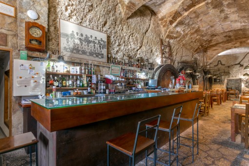 Rustic cellar bar