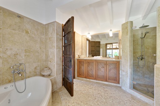 Renovated shower bathroom