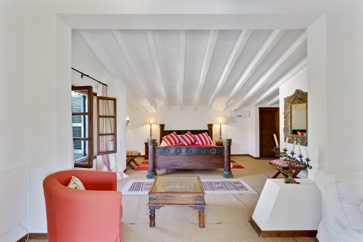 Beautiful bedroom with terrace