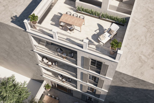 Penthouse with roof terrace close to the Palma sport and tennis club in Santa Catalina
