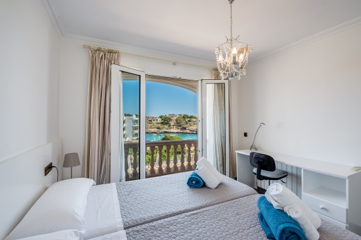 Bedroom with wonderful sea views