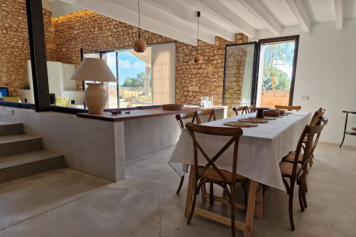 Inviting dining area