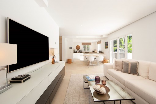 Open-plan living area