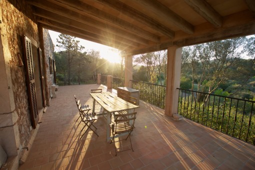 Dining area on the terrace