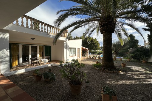 View of the garden