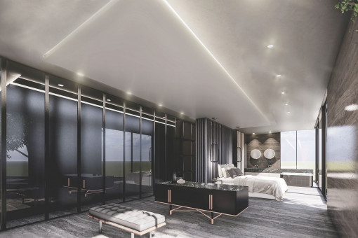 Bedroom with bathroom en suite
