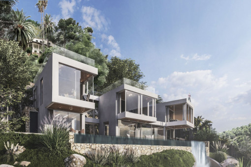 Villa and infinity pool