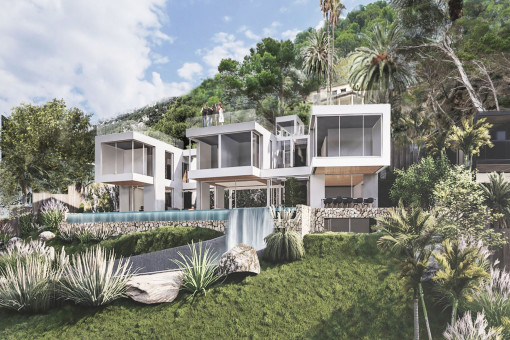 Villa and infinity pool