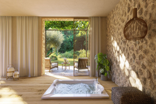 Jacuzzi in the bedroom