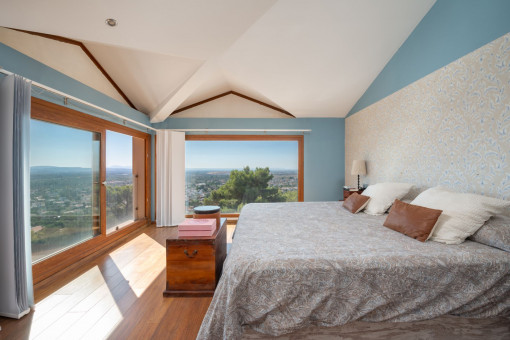 Light flooded bedroom