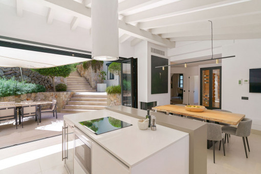 Modern, open kitchen