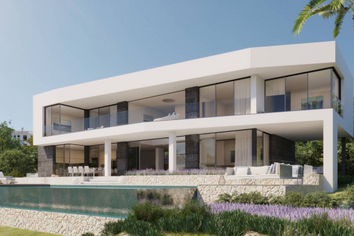 Exclusive, modern family-villa with roof terrace and pool in Cala Vinyes