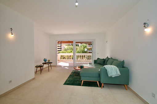 Living area with porched terrace