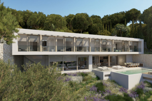 Exclusive designer-villa with fantastic panoramic sea views in Portals Nous