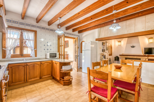 Kitchen and dining area