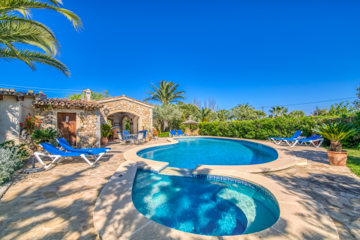 Sunny pool area