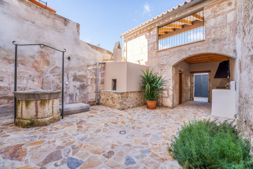 Patio with access to the pool area