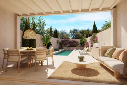 Patio with pool