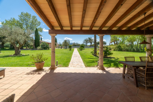 Covered terrace