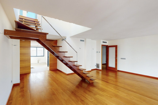 Overview of the living/dining area