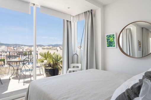 Quiet bedroom with plenty of natural light