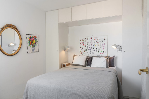 One of the three bedrooms