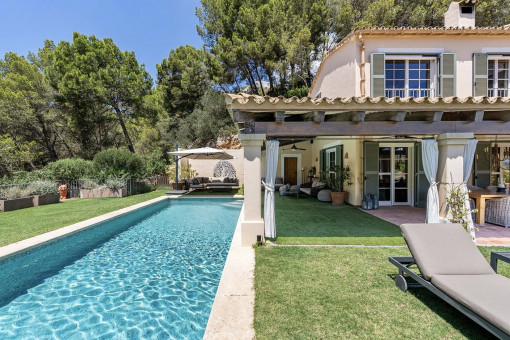 Pool and garden area