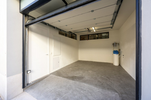 Garage with e-charging station