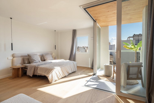 Master bedroom with private terrace