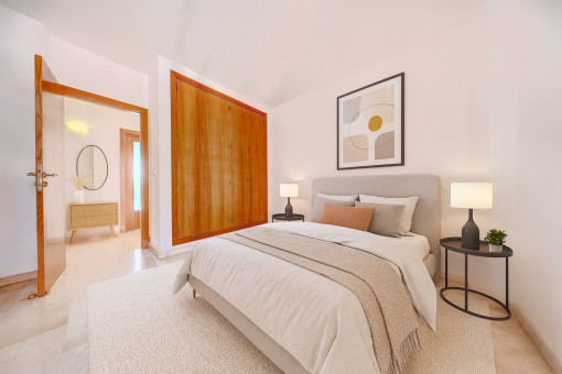 One of three bedrooms 