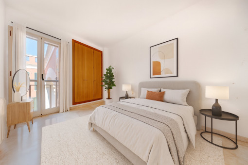 One of three bedrooms 