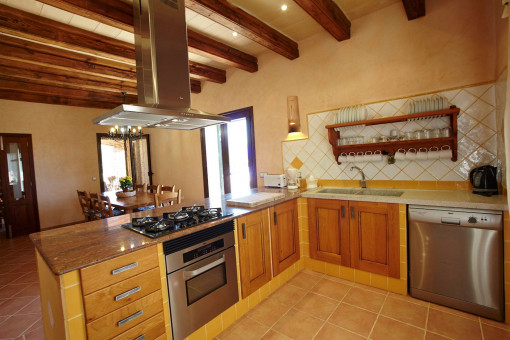 Kitchen with adjoining dining room