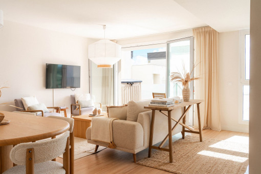 Living and dining area