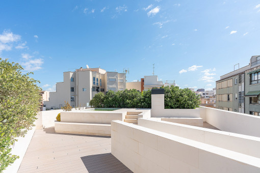 Spacious private rooftop terrace