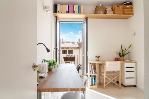 One of the three bedrooms