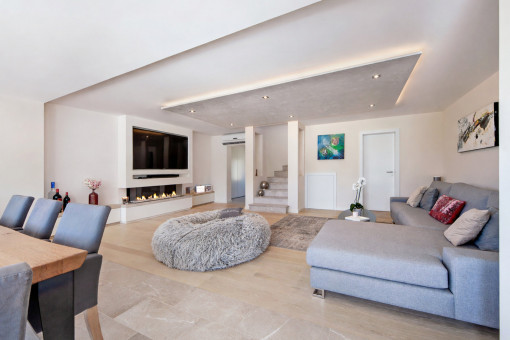 Living and dining area