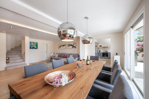 Living and dining area