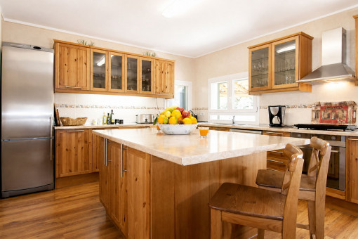 Large and modern kitchen