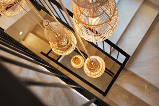 Stairs to the master bedroom