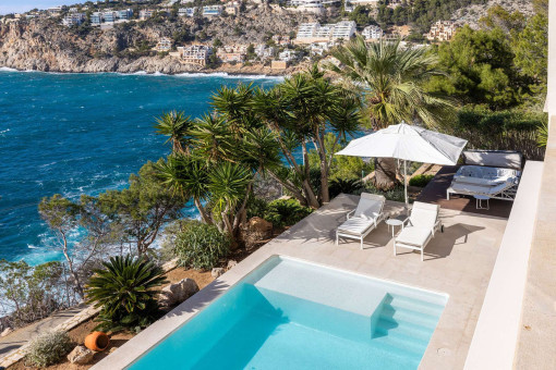 Heated pool in first sea line