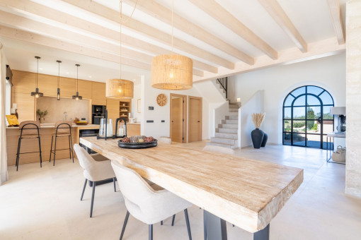Stylish dining area