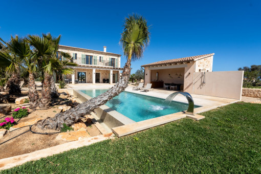 Beautiful landscaped outdoor area