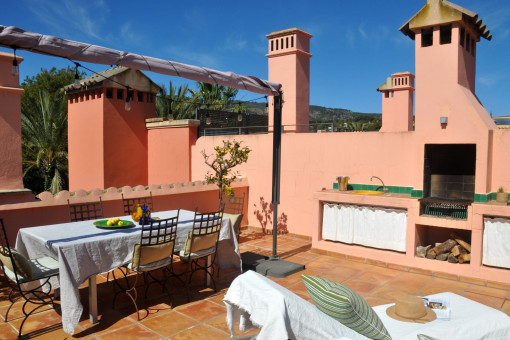 Terrace with barbecue area