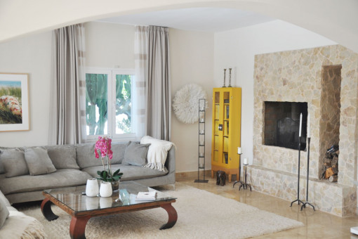 Bright living area with Mediterranean character