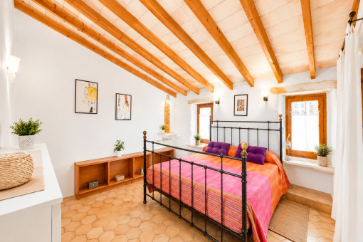 Spacious bedroom on the upper floor